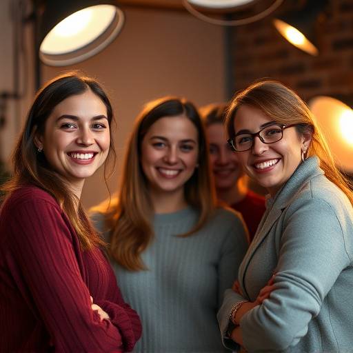 Equipe do estüdio Luz & Foco sorrindo